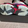 Nike hightops Genuine Nike Men's Jordan Jumpman MVP 678 Shoes - Neutral Grey / Black / Dark Concord / University Red Image 5
