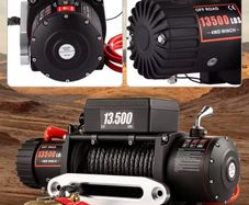New winch recovery trailer 6 tone 13500 LBS  Wired Car Winch for ATV/UTV SUV Truck Towing Off-Road