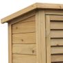 NEW SALE | Garden Shed Wooden Garden Storage Shed 2 Door Unit Solid Fir Wood Garage Tool Organisation Cabinet 87L x 46.5W x 96.5Hcm Image 5