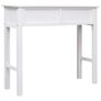 Console Table White 90x30x77 cm Wood Image 5