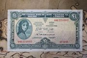 1 Pound Lady Lavery 25/10/55 IRISH NOTE