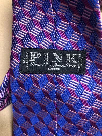 Designer silk tie PINK