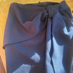 Maje navy bow skirt