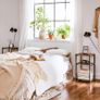 _side table, bedside table, with 3 levels, for bedroom, steel frame, for living room, bedroom, industrial design, vintage brown-black Image 3
