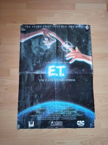 Vintage large poster "E.T. The Extra-Terrestrial"  Steven Spielberg  1982   59.5x 83.5cm