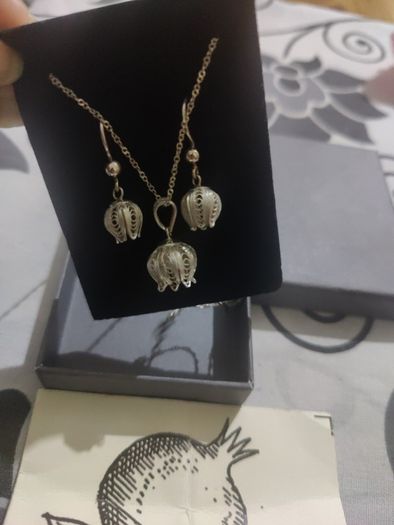 sterling silver necklace set