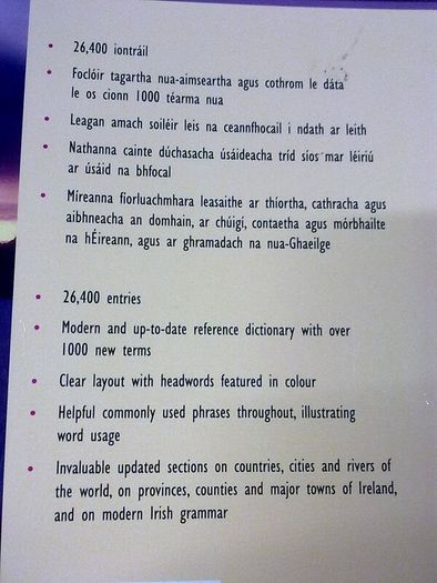 Focloir Irish - English and English - Irish dictionary Ireland Gaeilge
