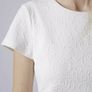 Topshop Ladies White Jacquard Skater Dress With Side Cut Outs UK8 Payment By REVOLUT or PAYPAL Image 2
