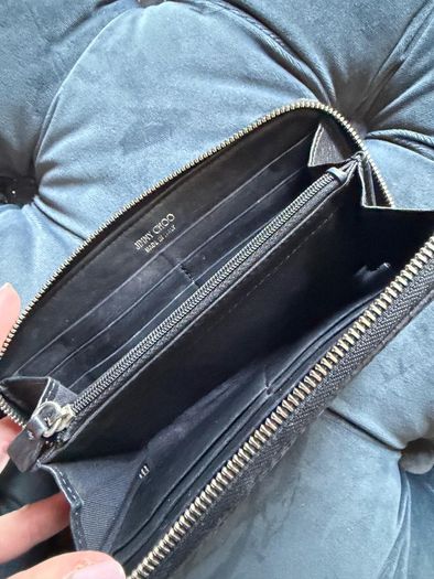 Jimmy Choo genuine soft leather studded wallet cost 320.00
