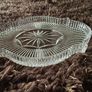 Waterford Crystal Seahorse Scalloped Oval Vanity Dresser Tray Relish Dish Image 5