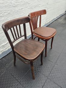 2 Vintage Bistro  cafe chairs