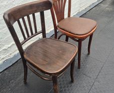 2 Vintage Bistro  cafe chairs