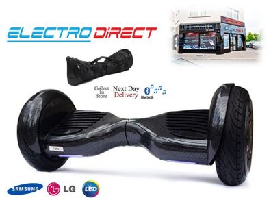 10.5 inch Hoverboard Monster All Terrain Bluetooth + Bag - Black Carbon for Sale