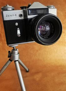 Zenit E with Helios 44M 58mm f2 Classic Soviet M42 SLR with Bokeh lens