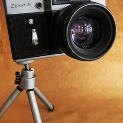 Zenit E with Helios 44M 58mm f2 Classic Soviet M42 SLR with Bokeh lens