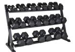 Hex Dumbbells 2.5kg - 30kg + Rack (Full Set)