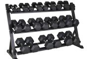 Hex Dumbbells 2.5kg - 30kg + Rack (Full Set)