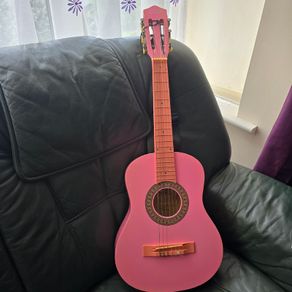 Pink guitar