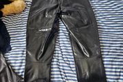spanx leggings x 3 size L brand new with tags. 1. Black patent spanx with tags L 2. White, black and gray snakeskin spanx brand new with tags L 3. Sequin black spanks (front) leather look back, brand new with tags size L