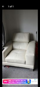 Real Leather arm chairs X2