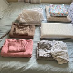 Baby bedlinen Muslin & Cotton + free contactless thermometers