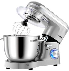 Stand Mixer, 6.5 QT Kitchen Mixer, Electric Food Mixers with Bowl Dough Hook, Wire Whip & Beater, 1 Layer Silver Painting 6.2L MULTIPLE COLOURS AVAILABLE (FREE POSTAGE)