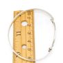 925 Vintage Sterling Silver Diamond Accent Bangle Image 7