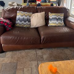 2 Leather sofas