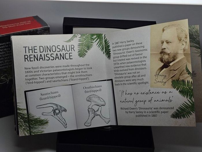 Royal Mint 2020 50p Silver Proof Dinosauria Collection Magalozaurus