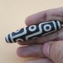 Vintage Himalayan Tibetan 9 Eyes Agate Dzi Bead Amulet Image 2