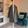 Savida Black & White Houndstooth Check Double-Breasted Coat Size M UK 12 / EU 40 Image 5