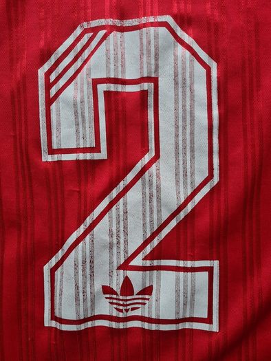 Football jersey vintage adidas red long sleeve XXXL Nr 2 2 - 3XL