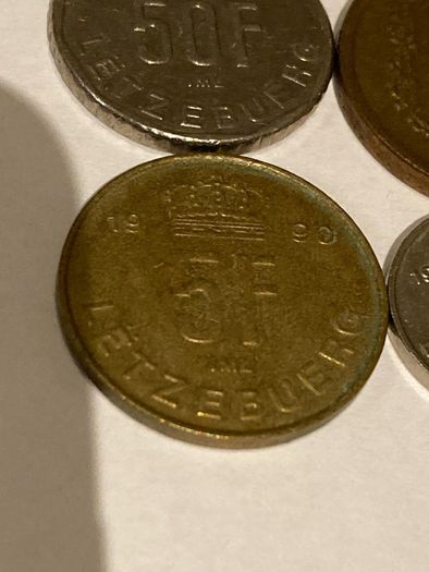 Luxembourg lot of 5 coins