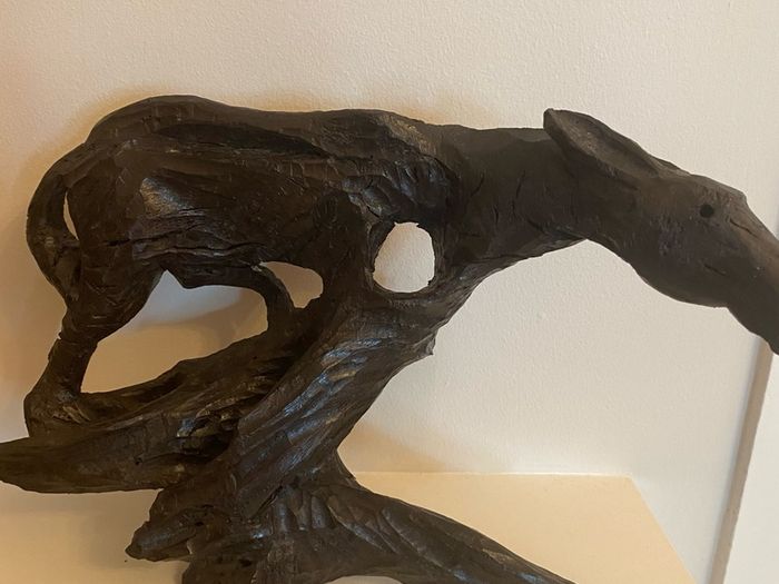 Bog Oak Art Sculpture
