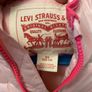 girls pink Levi's coat Image 4