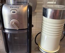 Free Krups coffee grinder and milk frother