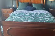 Bedstead from 'Bassett' 5ft in mid cherry colou
