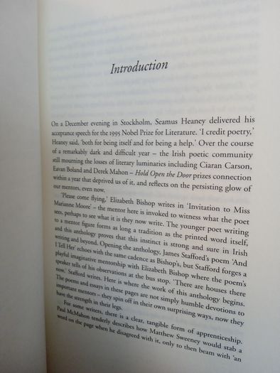Hold Open the Door: A Commemorative Anthology from The Ireland Chair of Poetry Edited by Michael McCann (PT09)