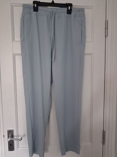 Reiss Hailey Pull On Trousers - Ice Blue - UK 10L - RRP 140