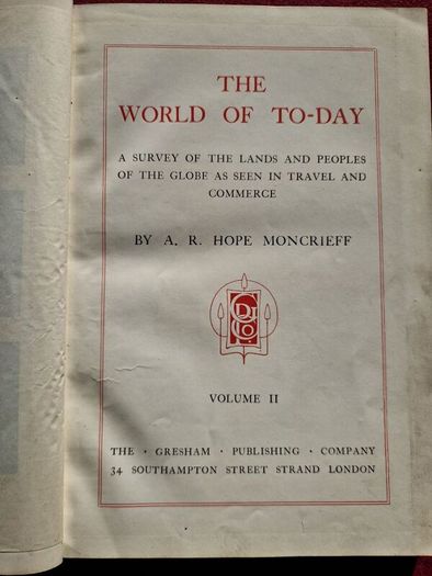 the world of today by a.r. hope moncreiff