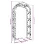 Garden Arch Black 116x45x240 cm Steel Image 3
