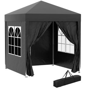 NEW SALE | 2 x 2m Pop-up Gazebo, Portable with Sidewalls | High-Quality Steel Frame | Water-Resistant | UV Protection | Blue