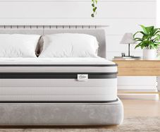 Double Mattress 4FT6, 10.6 Inch Gel Memory Foam Pocket Sprung Orthopedic Mattress Edge Support & Motion Isolation Spring Hybrid Double Mattresses - Medium Firm Feel 135x190x27 cm