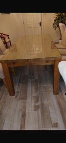 Solid wood dining table