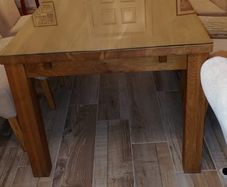 Solid wood dining table