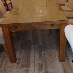 Solid wood dining table