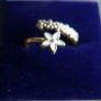 Vintage 925 Sterling Silver Plumeria Wrap Ring 2,2g Image 2