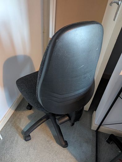 Grey fabric office chair - adjustable
