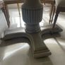 Dining table round 140cm with 6 rattan back chairs Image 4