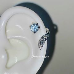 Dragon claw Wing Zircon designer earrings stud